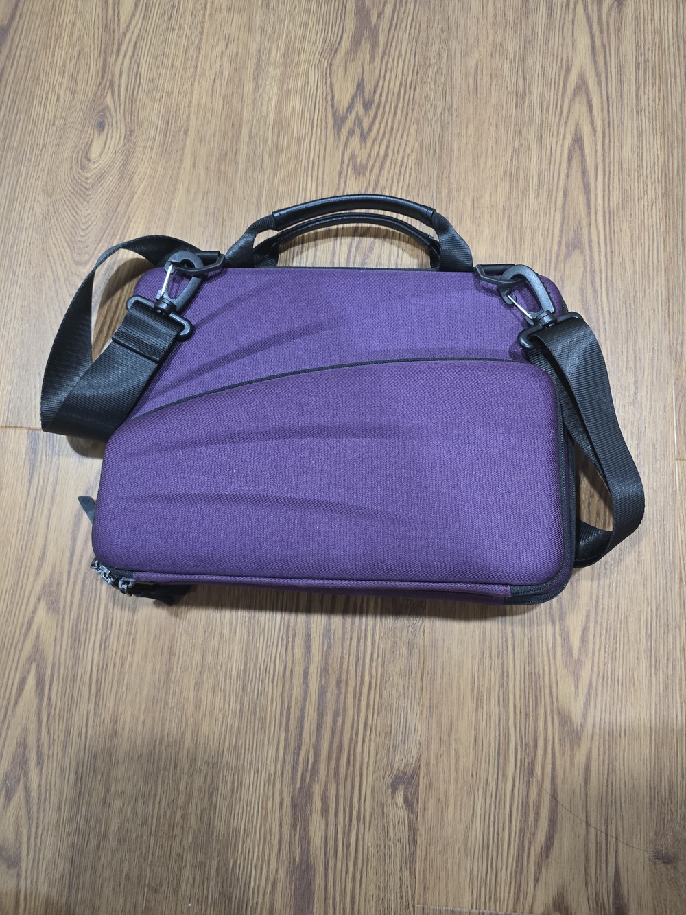 FINPAC Purple Hard Shell Protective Laptop Sleeve Briefcase Shoulder Bag